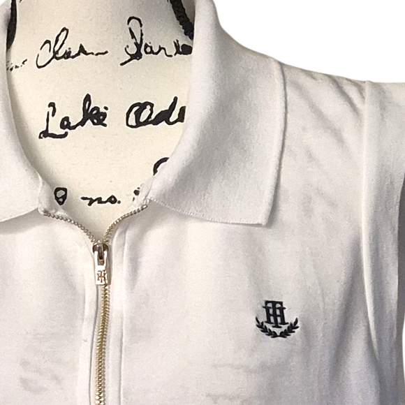 Tommy Hilfiger Solid Tennis Dress Women's Dress White Sz L - Picture 6 of 10